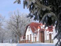 Farmhouse in winter