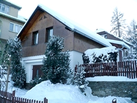 House in the Bohemian forest - house in the winter