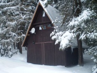Chalet in the Bohemian forest - chalet in winter