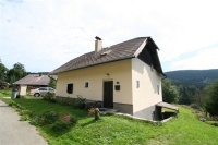 Cottage in the Bohemian forest - view from the road