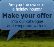 Offer your holiday house into our catalogue for free