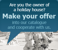 Offer your holiday house into our catalogue for free